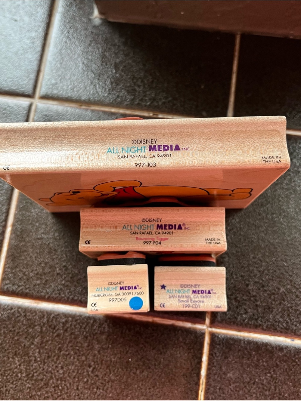 Disney- Pooh character All Night Media Rubber Stamps Set. - Picture 3 of 16